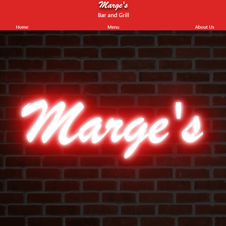 Screenshot of Marge's Bar